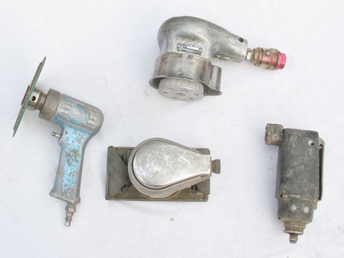 4 Air Auto Body Tool LOT CP Hutchins Working Multi Sander Angle Grinder Impact