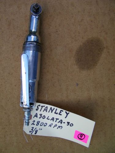 STANLEY -PNEUMATIC  NUTRUNNER- A30LATA-30, 3/8&#034;, 2800 RPM, 1/4&#034;HEX.  USED
