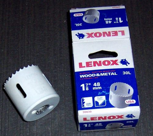 Lenox 30130 K30L  1-7/8&#034; Bi-Metal Hole Saw Wood/Metal (Boxed)