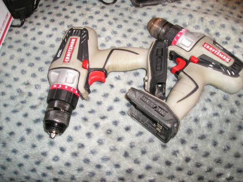 2-20V Sears Bolt-On Lithium Drills For Parts Model 900.16496