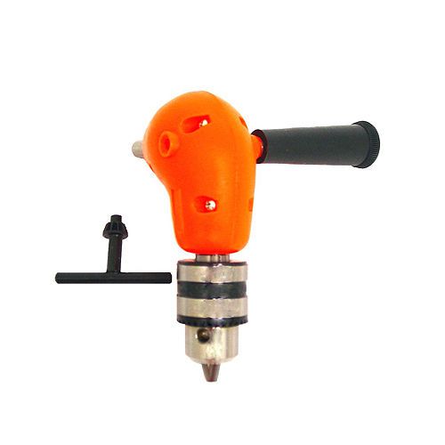GRIP Right Angle Drill Attachment 90 Degree Handle &amp; Key 3/8&#034; Chuck Adapter