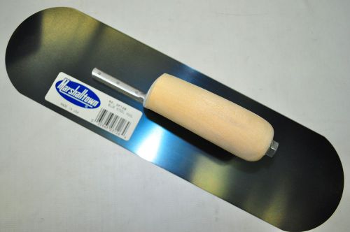Marshalltown sp16b blue swiming pool trowel 16&#034; x 4-1/2&#034;with curved wood handle for sale