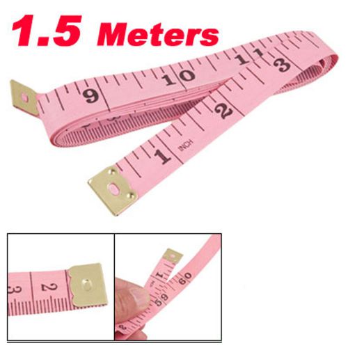1.5M 60&#034; Soft Plastic Ruler Tailor Cloth Measure Tape Pink