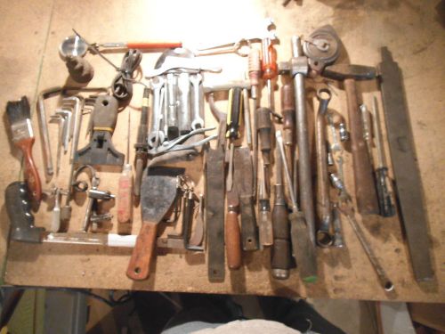 VERY LARGE LOT OF HAND TOOLS-SCREWDRIVER, WRENCHES, BREAK OVER BAR, PLIER &amp; MORE