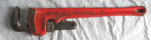 18&#034; ridgid pipe wrench cast iron straight wrench usa preowned for sale
