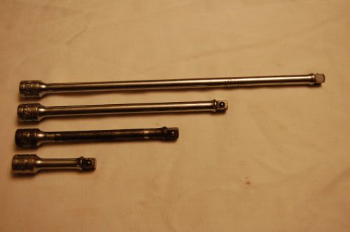 Snap-on 3/8&#034; Drive Extensions 2&#034;, 6&#034;, 8&#034; &amp; 11&#034;
