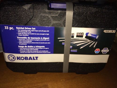 KOBALT 33 PC (piece) Ratchet Driver Set 338530 Nut Driver Socket