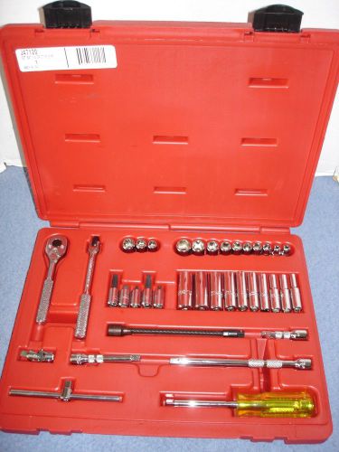 Proto j47120 1/4&#034; drive 37 piece socket set 6 point deep and shallow sae for sale