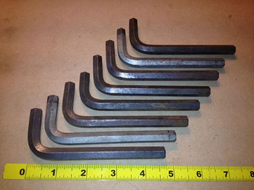 Lot of 8 unbrako 3/8&#034;  allen style wrenches, made in usa for sale