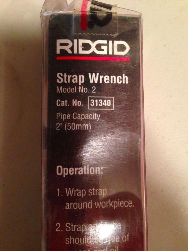 RIDGID Strap Wrench Model No. 2 Cat. No. 31340