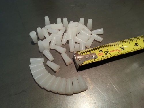 Silicone Tapered Plugs for Powder Coating -  (50 piece kit) 3/8&#034;x1/4&#034;x 3/4&#034; lg