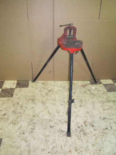 Ridgid no. 40 portable plumbers tristand vice yoke vintage used dirty for sale