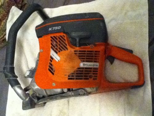 Husqvarna K750 Gas Powered Concrete Saw Engine Works (See Pictures)