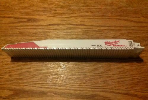 Milwaukee 48-01-2027 12 in. 5 tpi AX Super Sawzall Blade (25pc value pack)