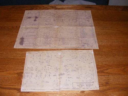 Twin Cylinder Steam Engine Blue Prints Bore 1.00 Stroke .875 Two Drawings