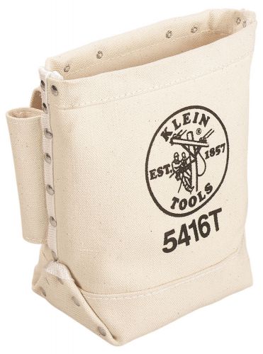 Klein tools 5416t bull-pin and bolt bag - canvas with tunnel loop for sale