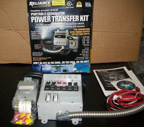 Reliance transfer switch kit — 6 circuit, model# 31406crk for sale