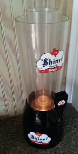 Shiner Beer Texas LIGHTED Black Brewtender Tabletop Tower Beverage Dispenser