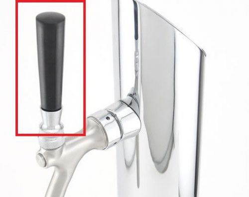 Draft beer tap faucet handle - plastic black knob - bar kegerator faucet lever for sale