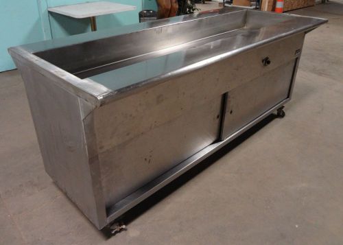 Heavy duty commercial stainless steel kitchen line 84&#034; electric steam table for sale