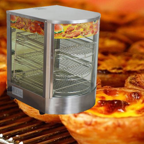 Egg tart food warmer 110v commercial stainless steel pizza display cabinet for sale