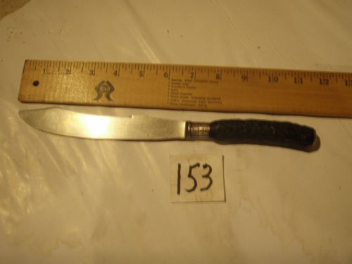 A VERY OLD LANDER.FRARY&amp;CLARK KITCHEN KNIFE HAS A SILVER BAND &amp;STAG HANDLE #157