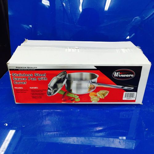 Winco SSSP-2 Master Cook Sauce Pan with Cover, 2 Quart stainless steel FREE SHIP