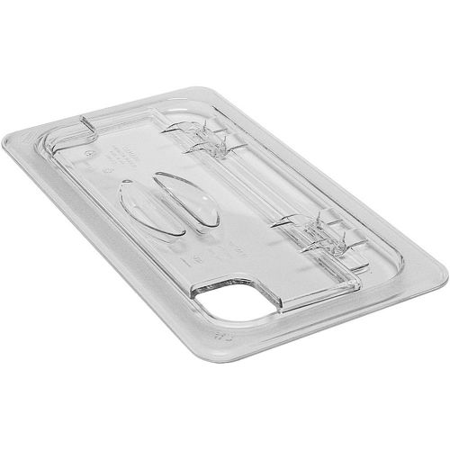 Cambro 1/3 gn fliplid lids notched, 6pk clear 30cwln-135 for sale