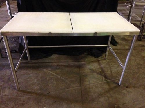 Stainless Steel Prep Table with 2 removable worktops