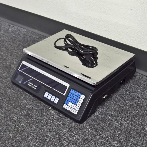 Weight scale computing 60lb digital electronic price deli food produce black for sale