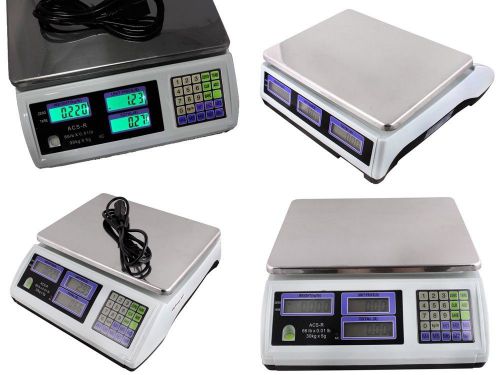 4 X Digital Weight Scale 60LB Computing Food Meat Scale Produce Deli Indutrial