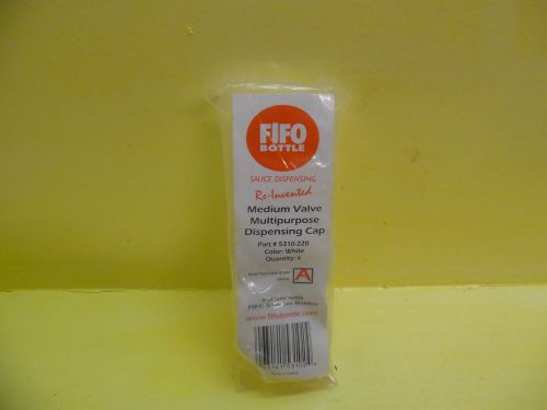 6 Pack Fifo Bottle Sauce Dispensing Medium Valve Multipurpose Cap White 5310-220