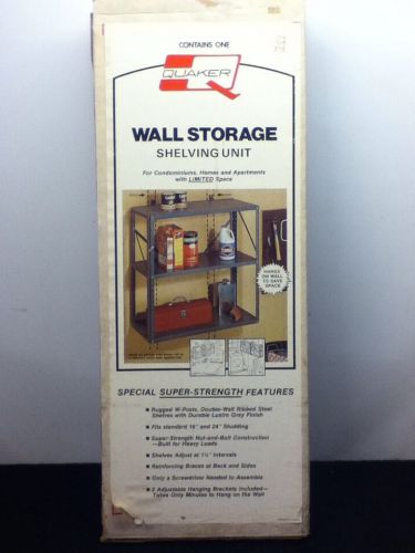 New Old Stock... Quaker Wall Storage Shelving Unit New In Box &amp; Sealed
