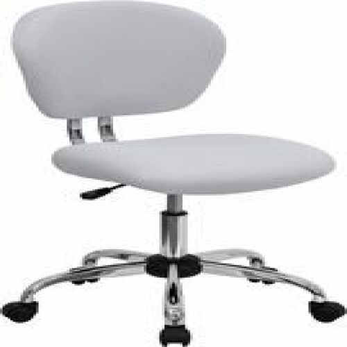 Flash Furniture H-2376-F-WHT-GG Mid-Back White Mesh Task Chair