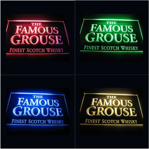 Famouse grouse led logo for beer bar pub pool billiards club neon light sign for sale