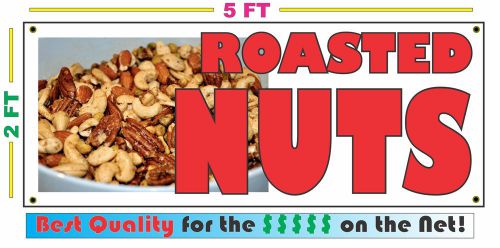 Full Color ROASTED NUTS BANNER Sign NEW Larger Size Best Quality for the $