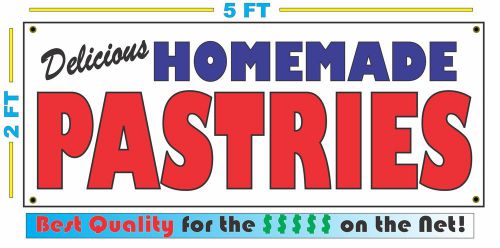 HOMEMADE PASTRIES BANNER Sign NEW Larger Size Best Quality for the $$$ BAKERY