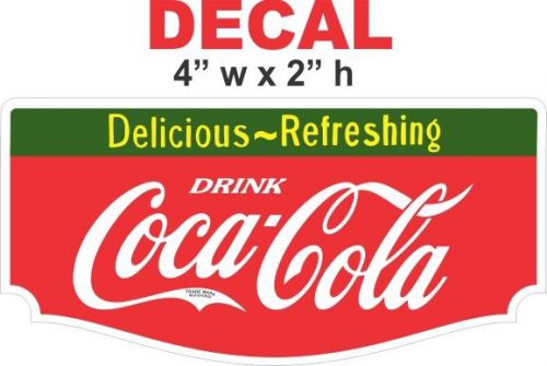 Vintage style  coke coca cola delicious refreshing decal / sticker - nice for sale
