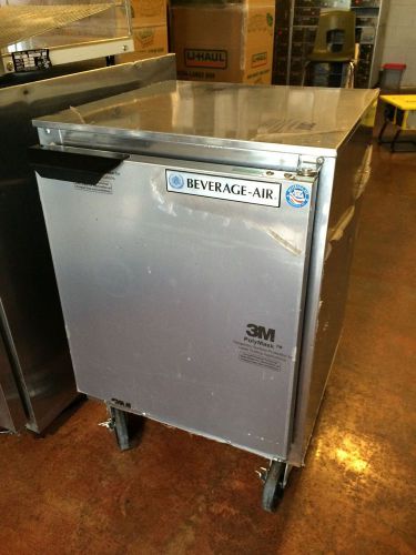 NEW Beverage-Air UCR20Y Single Door Undercounter Refrigerator Food Truck Cooler
