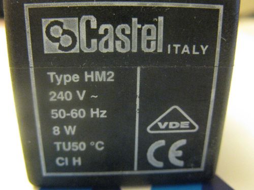 240 volt hm2 castel hot gas solenoid valve coil only ice maker machines fagor for sale