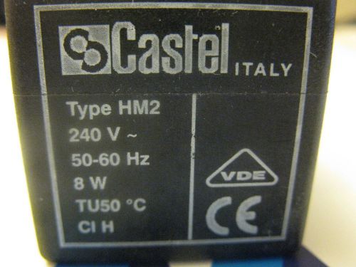 240 volt HM2 CASTEL HOT GAS SOLENOID VALVE COIL ONLY ICE MAKER MACHINES Fagor