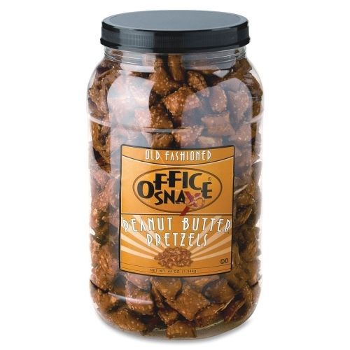 OFX00375 Peanut Butter Pretzels, 44oz. Tub, Yellow