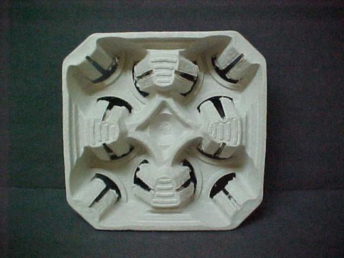 60 Disposable Drink Beverage Tray Carriers Molded Fiber BEVERAGE CONTAINERs