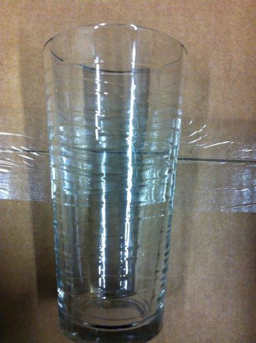 Libbey glass duratuff 20 ounce wave design casual cooler 12 piece / 1 case for sale