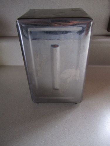 Vintage CHROME Diner NAPKIN HOLDER 50&#039;S Restaurant Retro Atomic