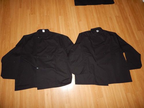 2 Kitchen Krew Work Uniforms Chef Clothing Coat Men&#039;s 3/4 Sleeves Shirt Size 3X