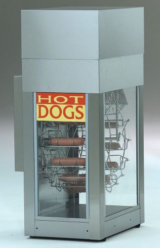 8108 mini dogeroo hot dog rotisserie with bun warmer for sale