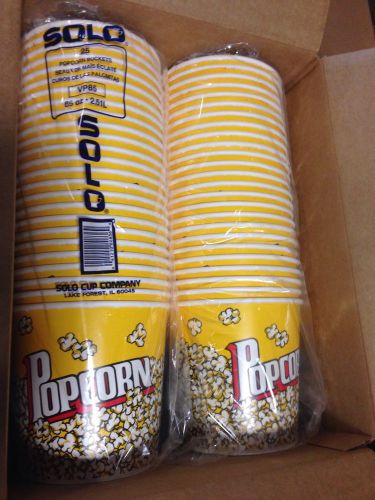 New SOLO Cup Company Popcorn Container VP85-00061, 50 Pack, 85oz