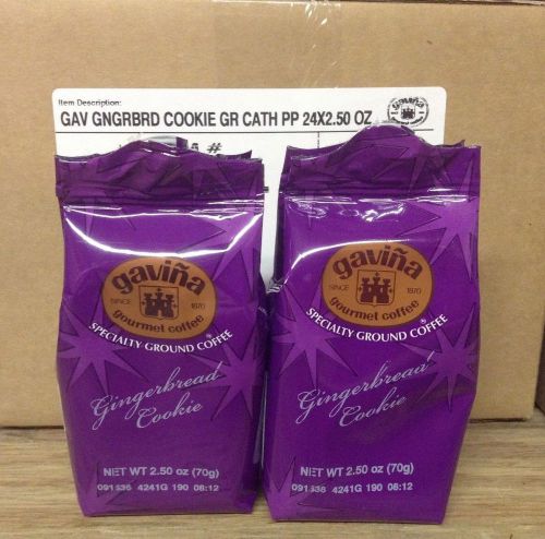 GAVINA Gingerbread Cookie SPECIALTY GROUND COFFEE 24X2.50 OZ