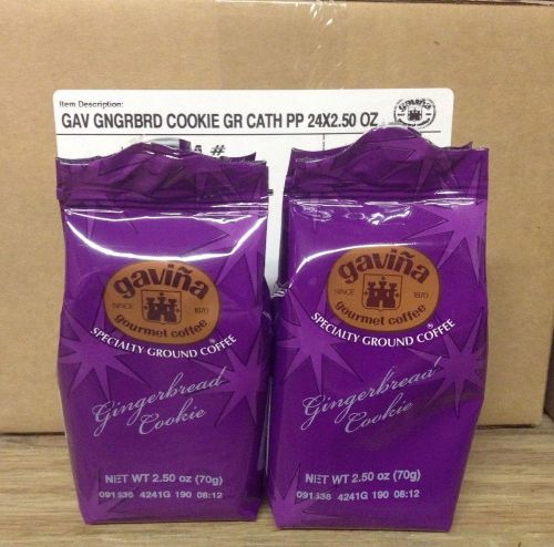 GAVINA Gingerbread Cookie SPECIALTY GROUND COFFEE 24X2.50 OZ